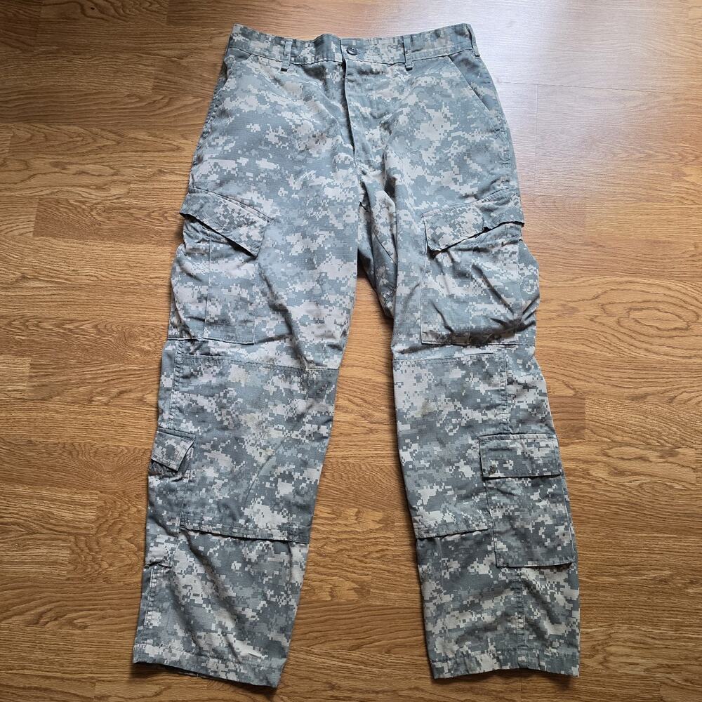 US Army Combat Uniform Trousers Digital Camo Pants Medium Short 31-35" READ